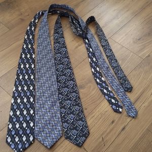 3 ties by van heusen, platinum designs, and colours by Alexander Julian.